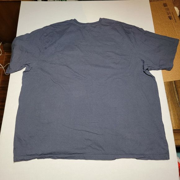 Carhartt SS Tee Dark Navy w/ Pocket - Size 4XL Loose Fit - Picture 3 of 5